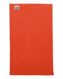 Q-Tees T18 Budget Rally Towel – Orange (back)