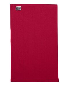 Q-Tees T18 Budget Rally Towel – Red (back)