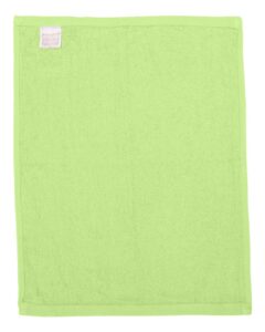 Q-Tees T600 Hemmed Fingertip Towel – Lime (back)
