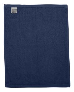 Q-Tees T600 Hemmed Fingertip Towel – Navy (back)