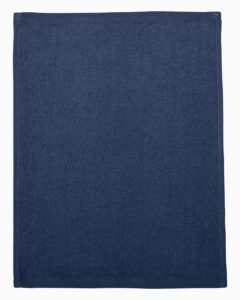 Q-Tees T600 Hemmed Fingertip Towel – Navy