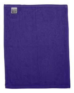 Q-Tees T600 Hemmed Fingertip Towel – Purple (back)