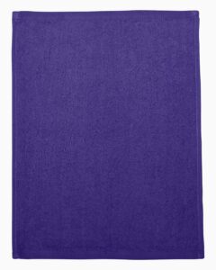 Q-Tees T600 Hemmed Fingertip Towel – Purple