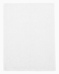 Q-Tees T600 Hemmed Fingertip Towel – White
