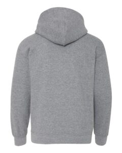 Gildan 18500B Youth Heavy Blend™ Hooded Sweatshirt – Graphite Heather (back)