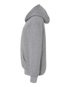 Gildan 18500B Youth Heavy Blend™ Hooded Sweatshirt – Graphite Heather (side)