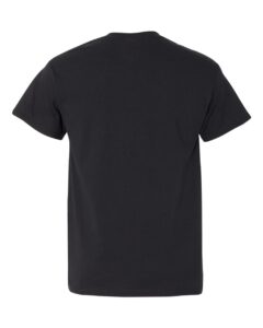 Gildan 5300 Unisex Heavy Cotton™ Pocket T-Shirt – Black (back)
