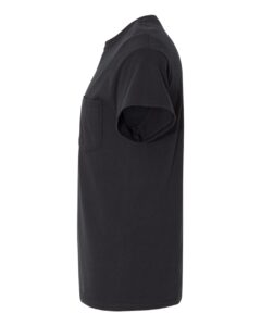 Gildan 5300 Unisex Heavy Cotton™ Pocket T-Shirt – Black (side)