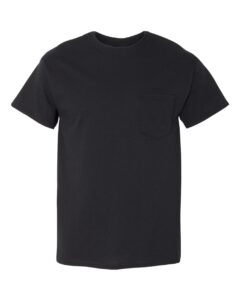 Gildan 5300 Unisex Heavy Cotton™ Pocket T-Shirt – Black