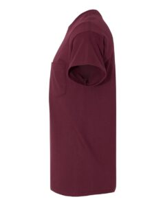Gildan 5300 Unisex Heavy Cotton™ Pocket T-Shirt – Maroon (side)