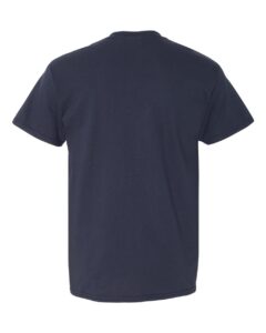 Gildan 5300 Unisex Heavy Cotton™ Pocket T-Shirt – Navy (back)