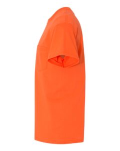 Gildan 5300 Unisex Heavy Cotton™ Pocket T-Shirt – Orange (side)