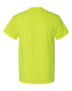 Gildan 5300 Unisex Heavy Cotton™ Pocket T-Shirt – Safety Green (back)