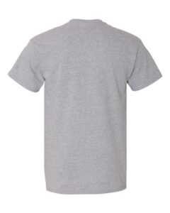 Gildan 5300 Unisex Heavy Cotton™ Pocket T-Shirt – Sport Grey (back)