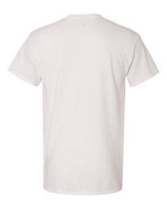 Gildan 5300 Unisex Heavy Cotton™ Pocket T-Shirt – White (back)
