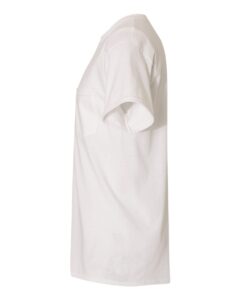 Gildan 5300 Unisex Heavy Cotton™ Pocket T-Shirt – White (side)