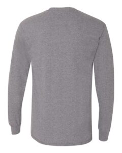 Gildan 8400 Unisex DryBlend® 50/50 Long Sleeve T-Shirt – Graphite Heather (back)