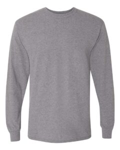 Gildan 8400 Unisex DryBlend® 50/50 Long Sleeve T-Shirt – Graphite Heather
