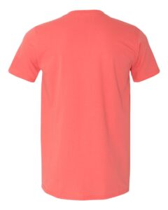 Gildan 64000 Unisex Softstyle® T-Shirt – Coral Silk (back)