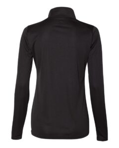 Badger 4103 Women’s B-Core Quarter-Zip Pullover – Black/ Graphite (back)
