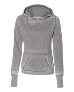 J. America 8912 Women’s Zen Fleece Hooded Sweatshirt – Cement