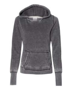 J. America 8912 Women’s Zen Fleece Hooded Sweatshirt – Dark Smoke