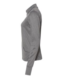 Independent Trading Co. EXP60PAZ Women’s Poly-Tech Full-Zip Track Jacket – Gunmetal Heather (side)