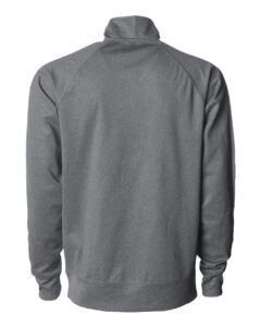 Independent Trading Co. EXP70PTZ Men’s Lightweight Poly-Tech Full-Zip Track Jacket – Gunmetal Heather (back)