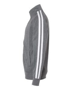 Independent Trading Co. EXP70PTZ Men’s Lightweight Poly-Tech Full-Zip Track Jacket – Gunmetal Heather (side)