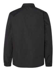 Independent Trading Co. EXP99CNB Men’s Water-Resistant Windbreaker Coach’s Jacket – Black (back)