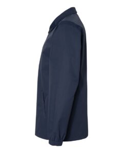 Independent Trading Co. EXP99CNB Men’s Water-Resistant Windbreaker Coach’s Jacket – Classic Navy (side)