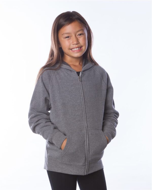 Independent Trading Co. Youth Lightweight Special Blend Raglan Zip Hood