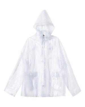 Augusta Sportswear 3160 Men’s Clear Hooded Rain Jacket – Clear (side)