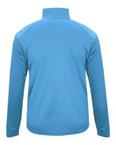 Badger 2102 Youth B-Core Quarter-Zip Pullover – Columbia Blue/ Graphite (back)