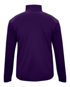 Badger 2102 Youth B-Core Quarter-Zip Pullover – Purple/ Graphite (back)