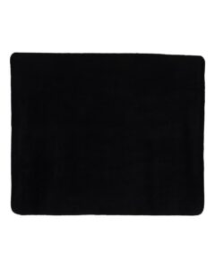 Alpine Fleece 8700 Fleece Throw Blanket – Black (back)