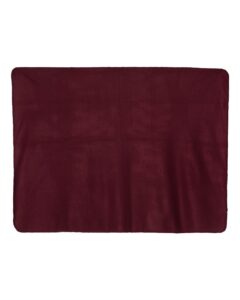 Alpine Fleece 8700 Fleece Throw Blanket – Burgundy (back)