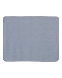 Alpine Fleece 8700 Fleece Throw Blanket – Heather Grey (back)