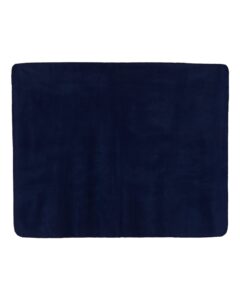 Alpine Fleece 8700 Fleece Throw Blanket – Navy (back)