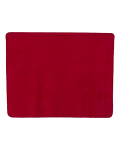 Alpine Fleece 8700 Fleece Throw Blanket – Red (back)