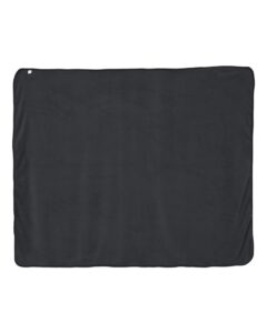 Alpine Fleece 8707 Micro Coral Fleece Blanket – Black (back)