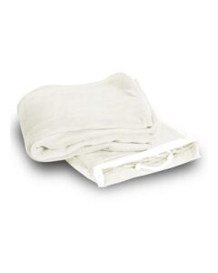 Alpine Fleece 8707 Micro Coral Fleece Blanket – Cream