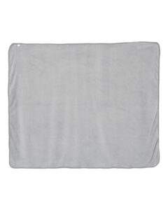 Alpine Fleece 8707 Micro Coral Fleece Blanket – Grey (back)