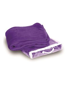 Alpine Fleece 8707 Micro Coral Fleece Blanket – Purple