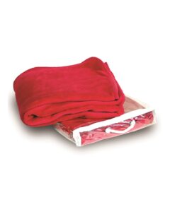 Alpine Fleece 8707 Micro Coral Fleece Blanket – Red