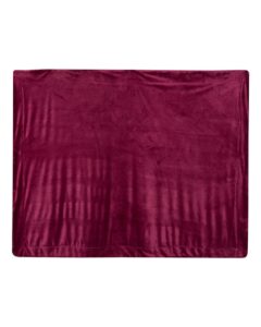 Alpine Fleece 8712 Micro Mink Sherpa Blanket – Burgundy