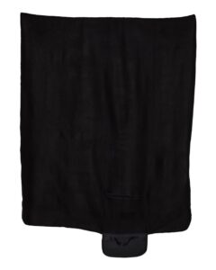 Alpine Fleece 8718 Roll Up Blanket – Black (back)