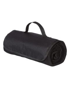 Alpine Fleece 8718 Roll Up Blanket – Black (side)