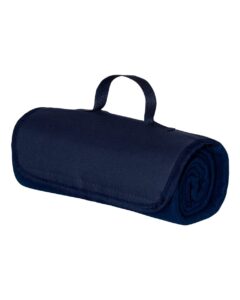 Alpine Fleece 8718 Roll Up Blanket – Navy (side)
