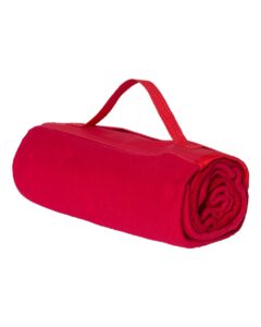 Alpine Fleece 8718 Roll Up Blanket – Red (side)